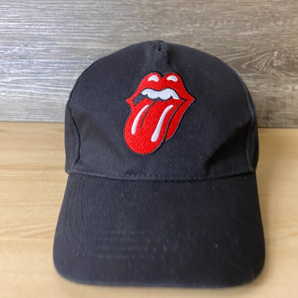 Rolling Stones Hat Cap Strap Back Black Band Tour Music Adjustable - Picture 2 of 9